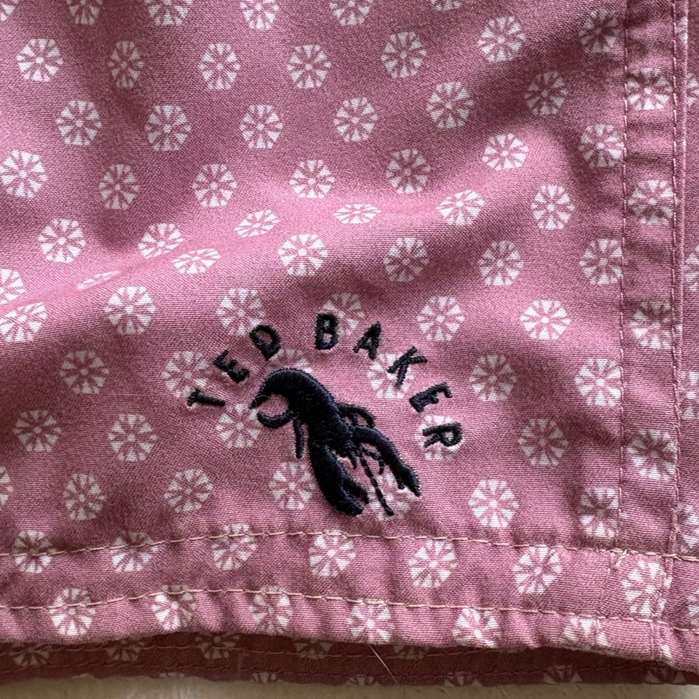 Ted Baker Men's Pink Swim Shorts - Picture 3 of 5